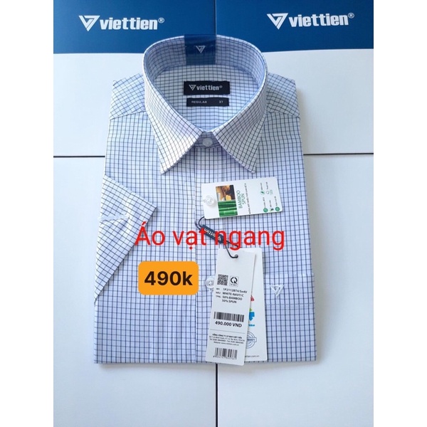 áo vạt ngang ngắn tay việt tiến