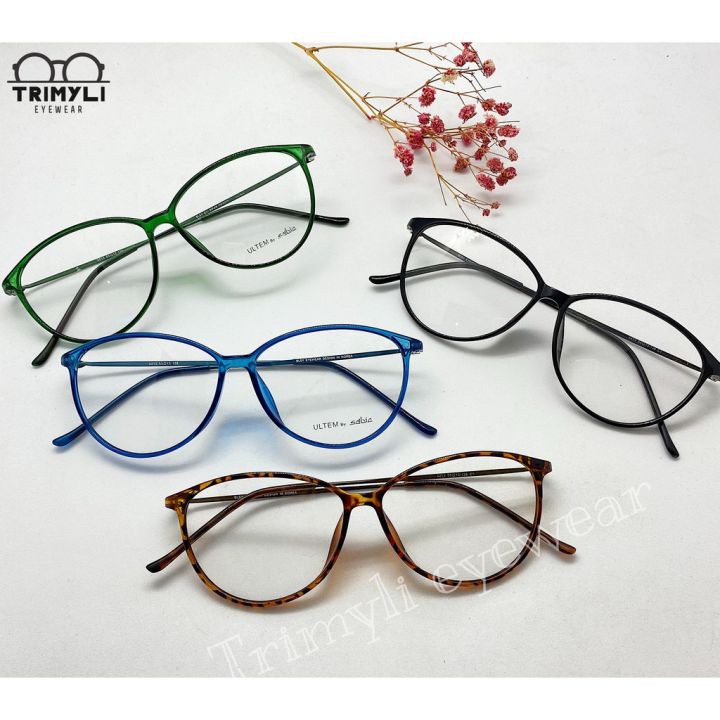 Kính Cận Gọng Kính Thời Trang Viền Mảnh Cá Tính Mắt Mèo 2213 Trimyli Eyewear
