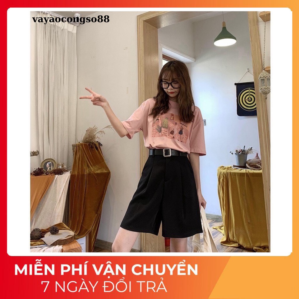 QUẦN SHORT NỮ LƯNG THUN CẠP CAO - VẢI TUYẾT MƯA MÀU ĐEN, XANH THAN