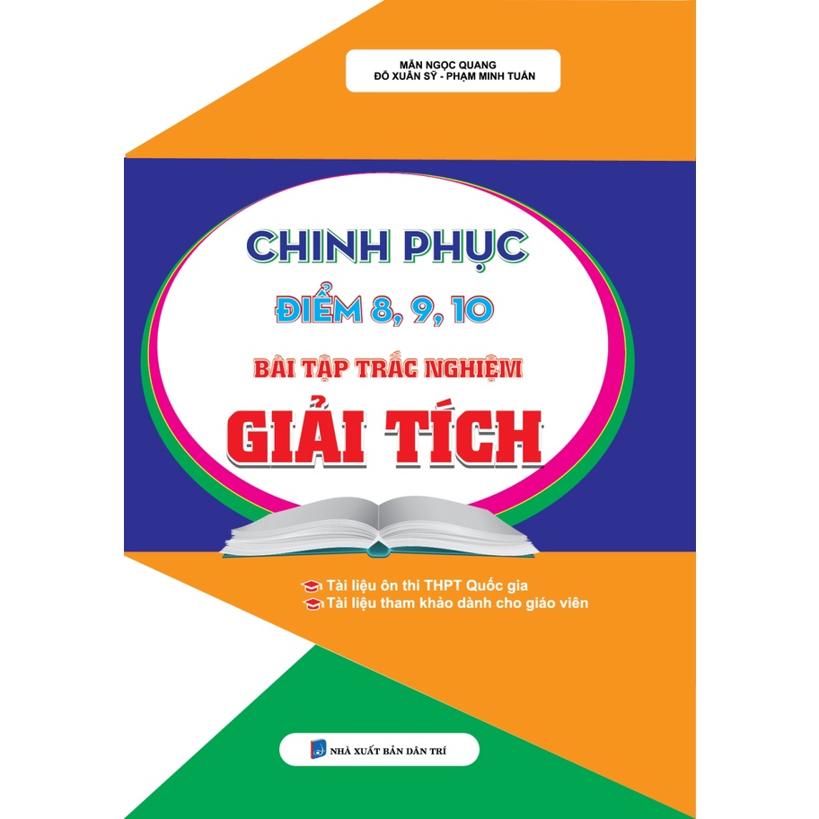 Sách - Combo Chinh Phục Điểm 8 - 9 - 10 Bài Tập Trắc Nghiệm Toán Giải Tích - Hình Học (Bộ 2 Cuốn)