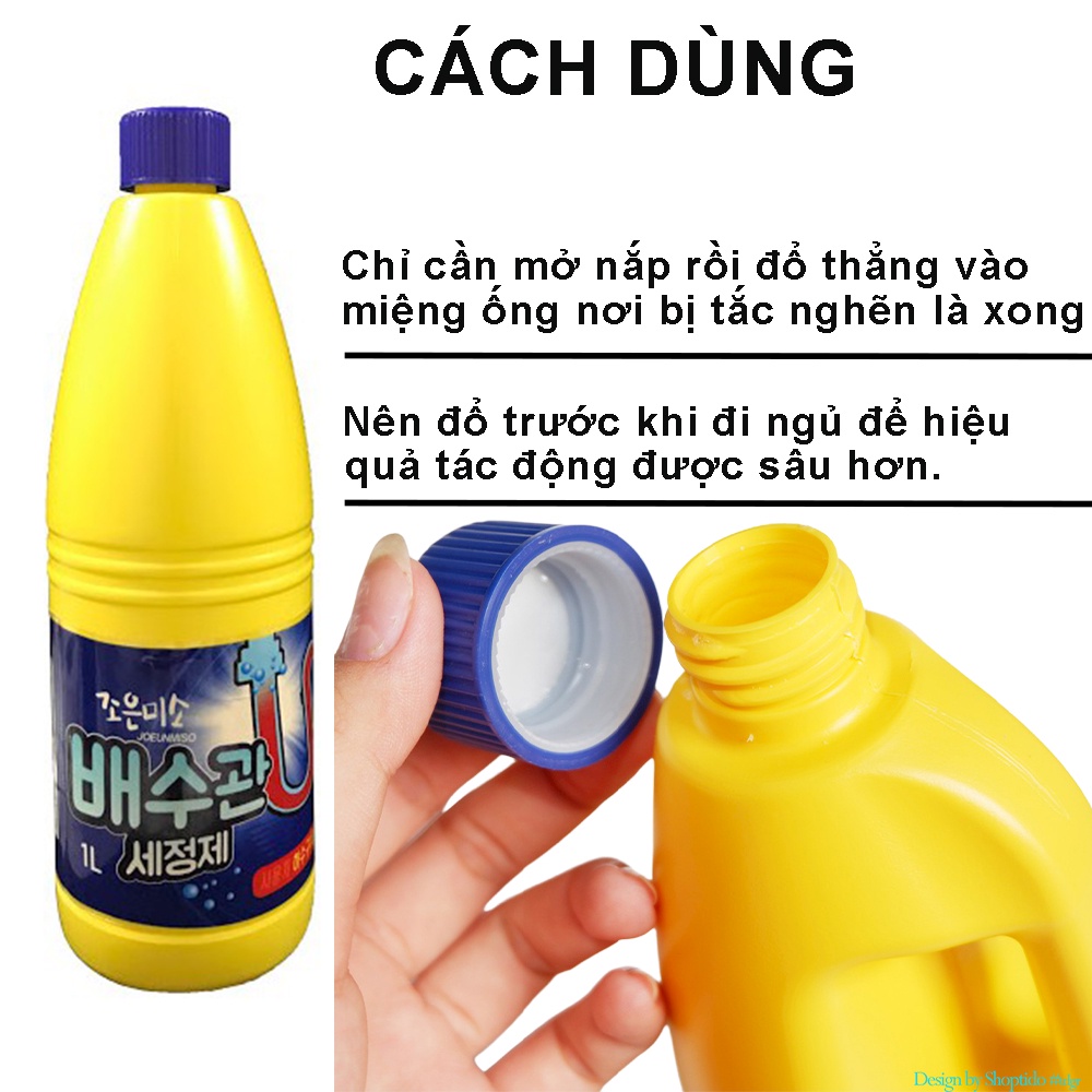 Nước Thông Cống Joenmiso Hanvit 1L Thương Hiệu Hàn Quốc