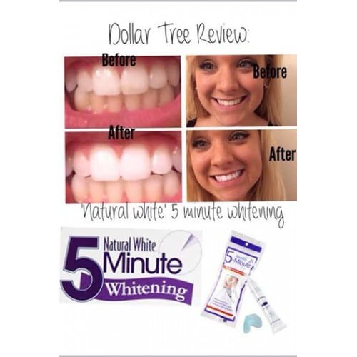 Gel tẩy trắng răng Natural white 5 minute Tooth Whitening System USA