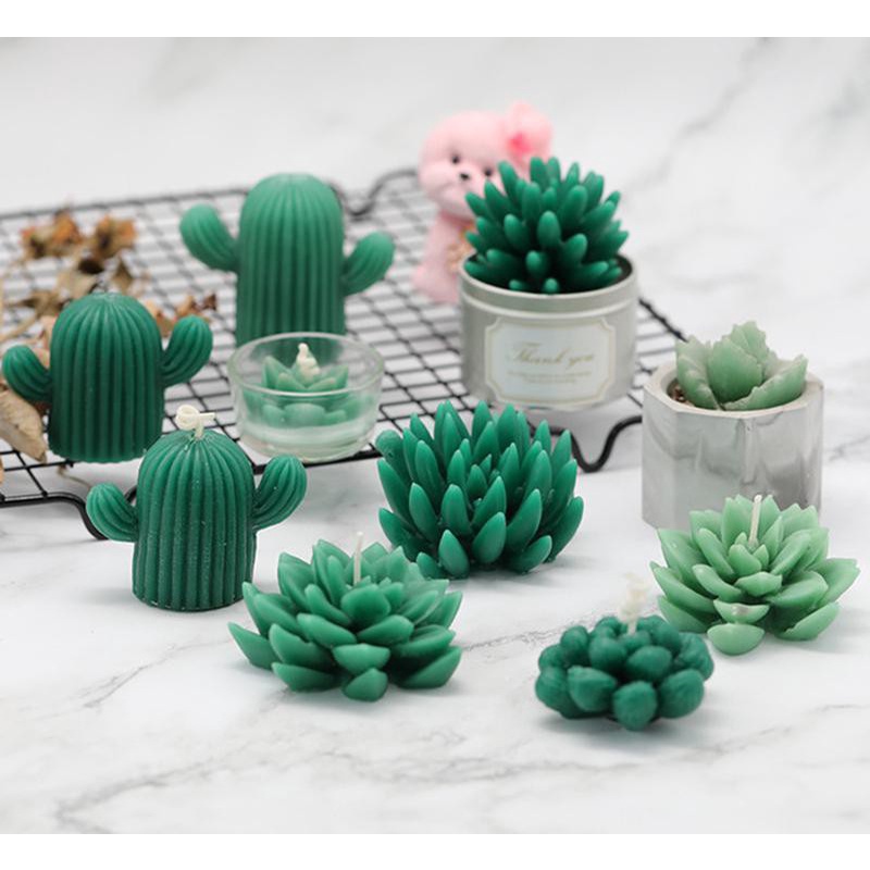 000096K10_Khuôn rau câu silicon xương rồng BH151 làm rau câu 4d