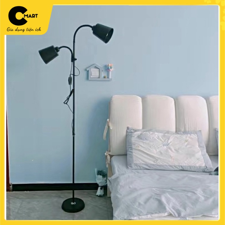 [SẴN] Đèn Sàn Đèn Cây Đứng Hai Đầu Trang Trí Decor Phòng Đơn Giản Hiện Đại 2201/SB004 [CMART_GIA DỤNG TIỆN ÍCH]