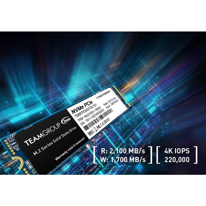 Ổ cứng SSD TEAM GROUP MP33 128GB M.2 2280 PCIe 3x4, Chính Hãng Viễn Sơn Phân Phối, Bảo Hành 3 Năm, 1 Đổi 1