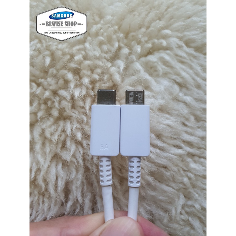 Dây Cáp Sạc 5A 2 Đầu Type C Cho Củ Sạc Samsung 35W 45W 65W Chuẩn PD 3.0 - Sạc Và Truyền Tải Giữ Liệu Siêu Nhanh