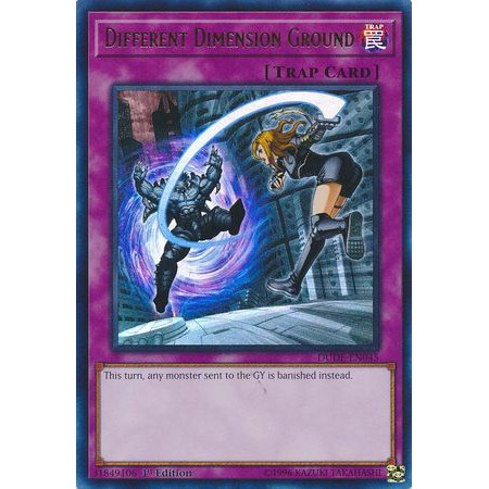 Lá bài thẻ bài DUDE-EN045 - Different Dimension Ground - Ultra Rare