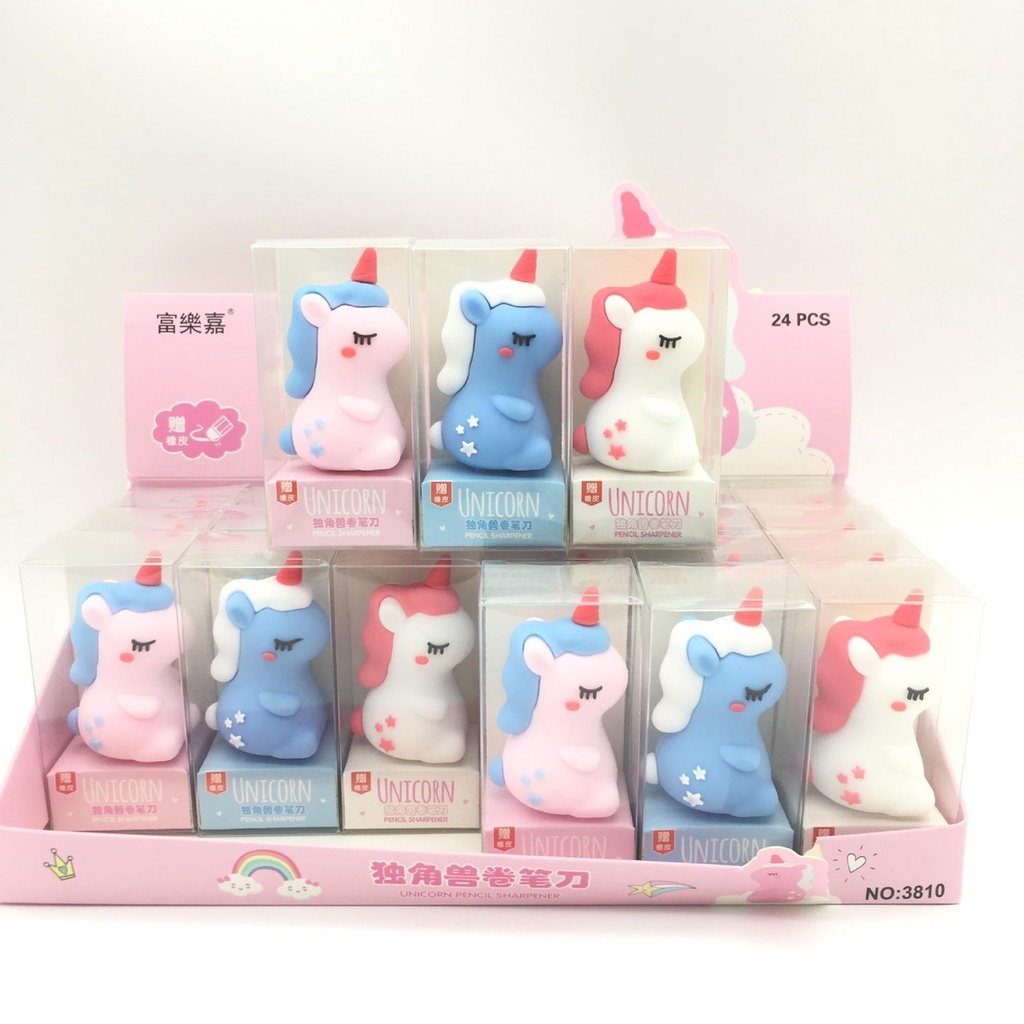 GỌT/CHUỐT CHÌ HÌNH KHỦNG LONG, UNICORN CUTE  tặng kèm tẩy- ảnh video thật