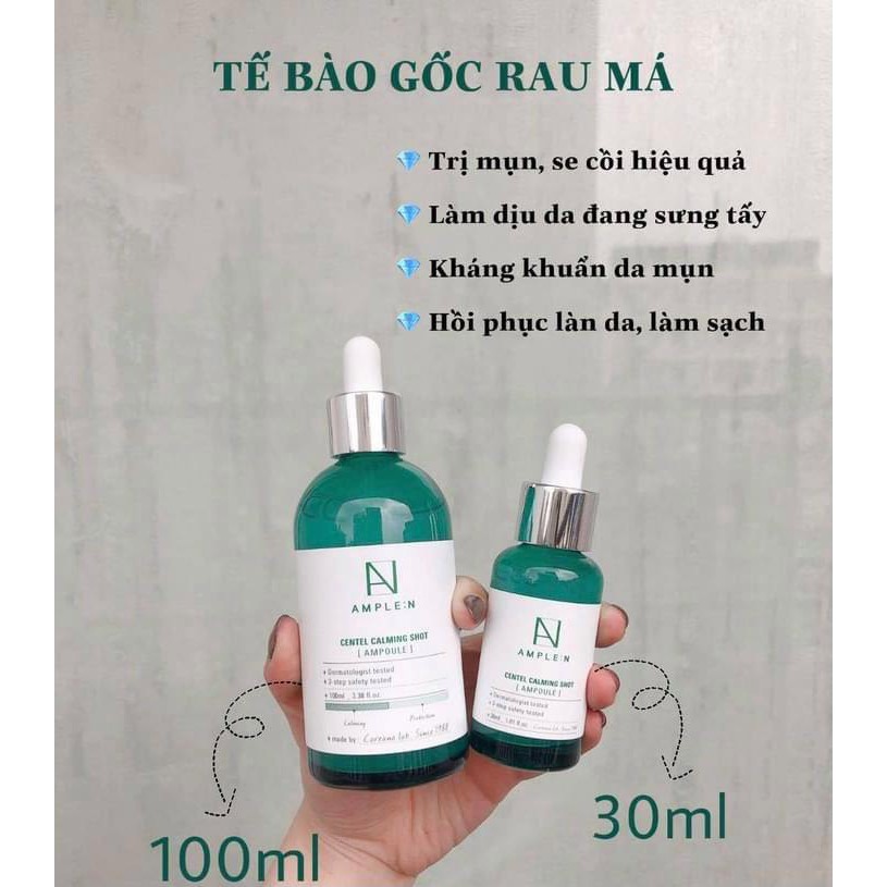 Tế bào gốc rau má Centel Calming Shot Ampoule Coreana 30ml