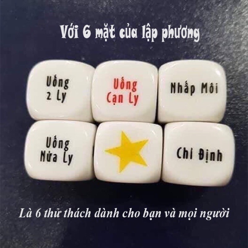 20 xúc xắc uống bia ngày tết - đồ chơi giải trí cho cả gia đình và bạn bè