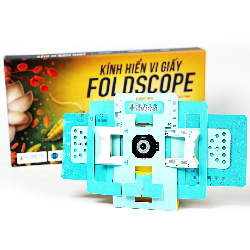 Kính hiển vi bằng giấy Foldscope - khám phá vi thế giới kỳ diệu(không vỏ hộp)