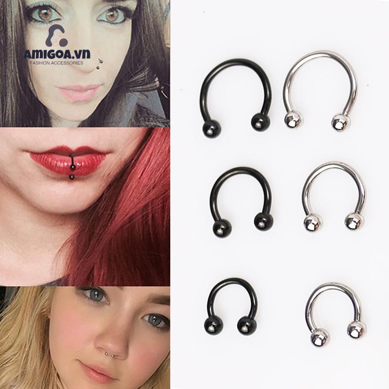 Khuyên Xỏ Cơ Thể Bằng Thép Không Gỉ Cá Tính