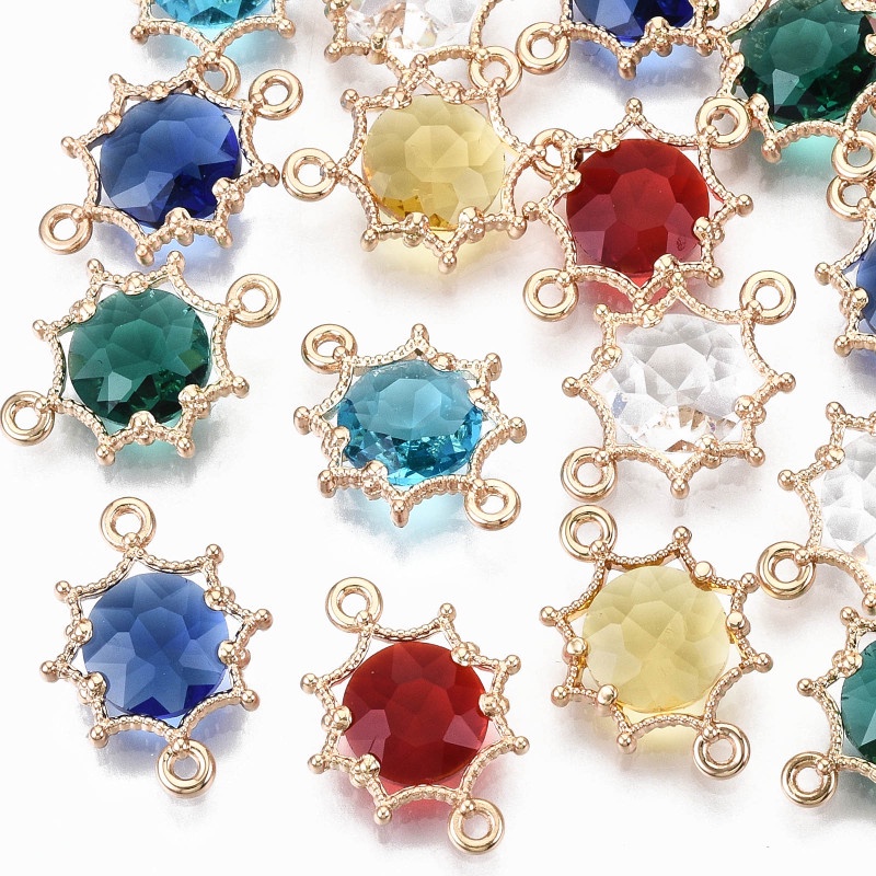 Set 1-10 Mặt Vòng cổ Bằng Đồng Đính Đá Zircon