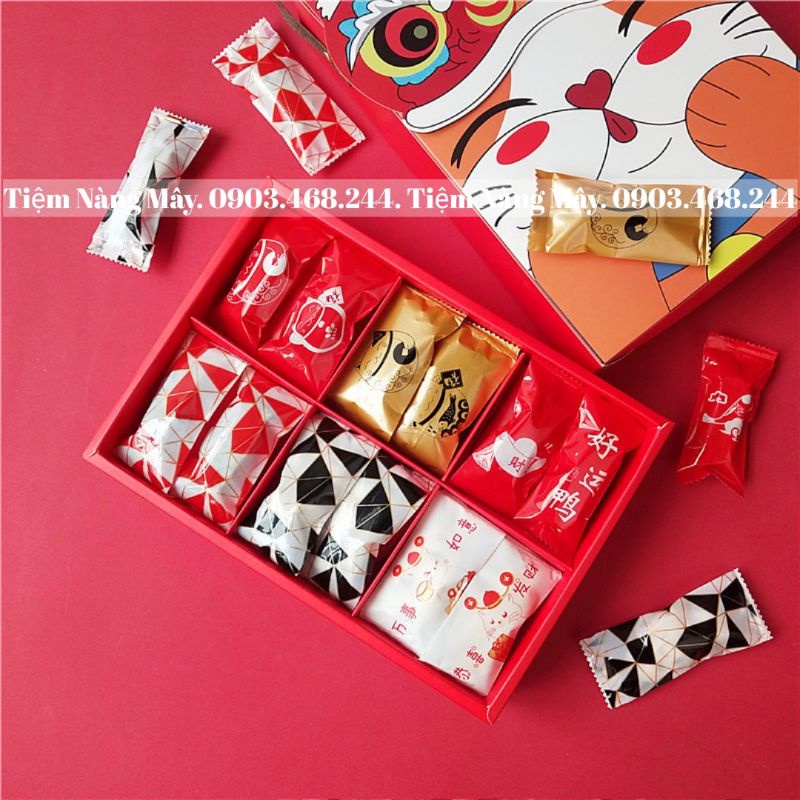 Túi kẹo Nougat, kẹo hạnh phúc nhiều mẫu