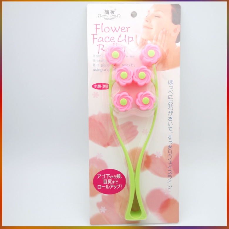 Con Lăn Massage Flower Face Up Roller Tạo Khuôn Mặt Vline Hoàn Hảo