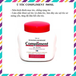 Ủ TÓC COMPLIMENT SIÊU KÍCH THÍCH MỌC TÓC - CHỐNG RỤNG COMPLIMENT 500ML (nắp hồng)