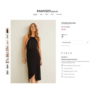 Đầm halter neck cổ yếm Mng auth size XS