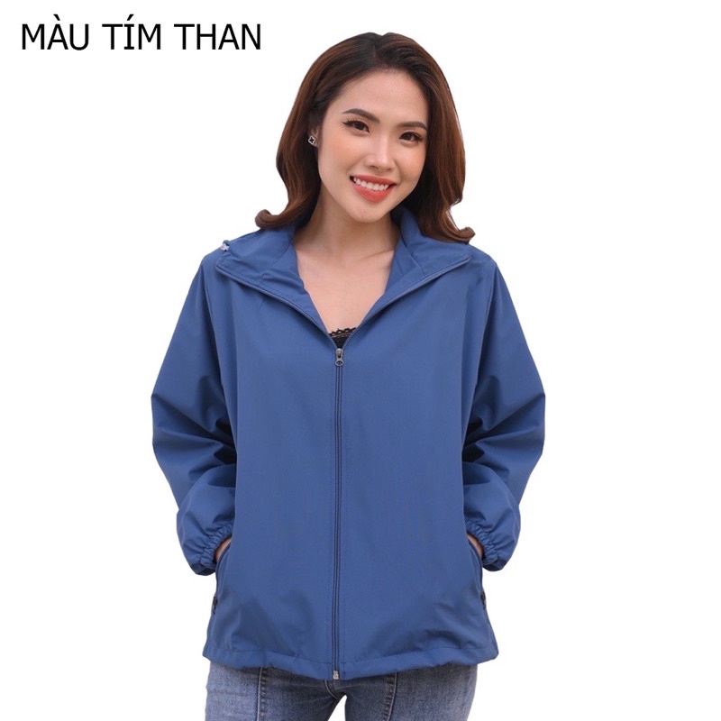 Áo khoác gió nữ, vải gió tráng bạc cao cấp chống nước cản gió.hàng đẹp loại 1