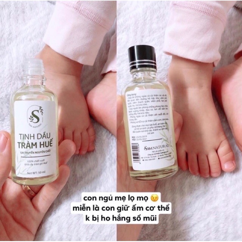 Tinh dầu tràm Huế [ Sam Natural ] tinh dầu tràm nguyên chất