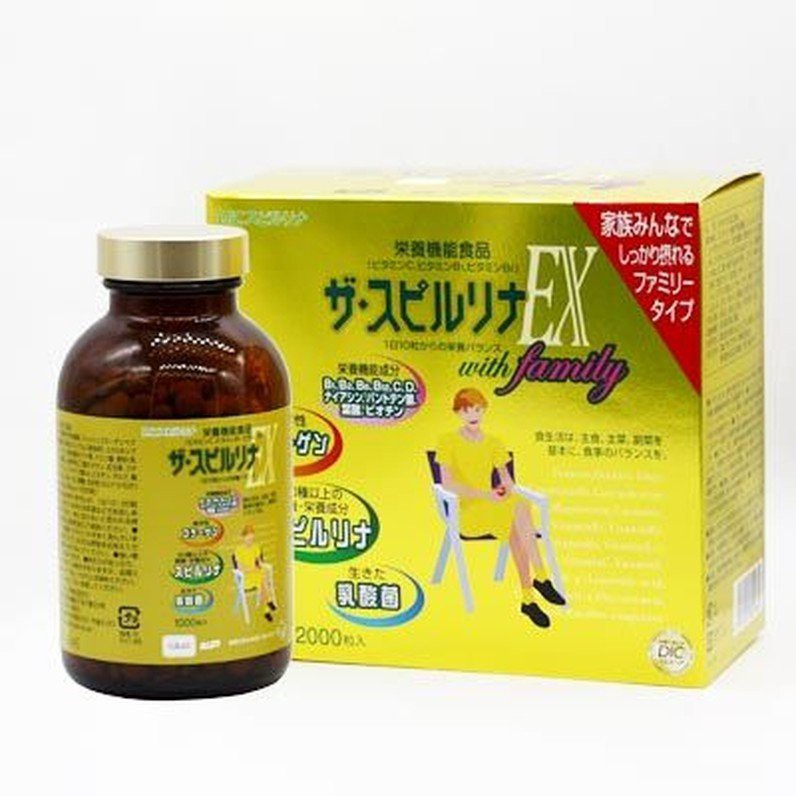 Tảo vàng cao cấp Spirulina EX Family