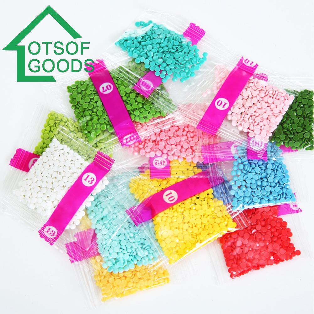 Tranh thêu chữ thập trang trí thủ công 5D hình Phật và hoa sen