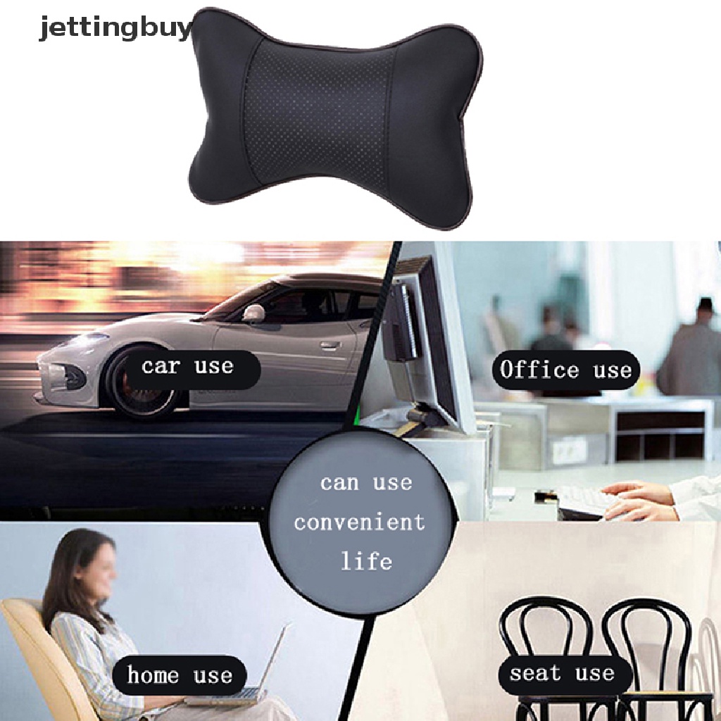 Gối tựa đầu Jetting bằng da pvc phối lưới thoáng khí cho xe hơi