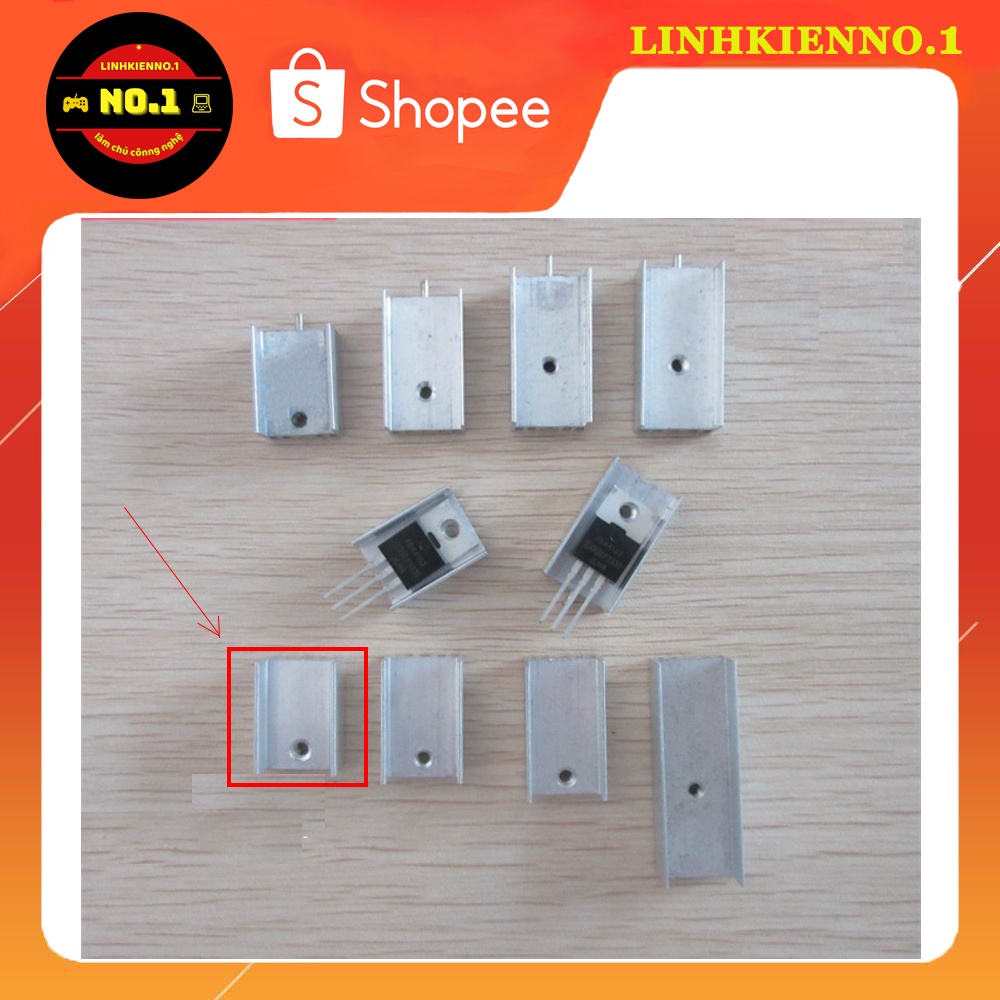 Tản nhiệt nhôm LM78 15x10x20MM TC00 cho lm7805, lm7809, lm7812...