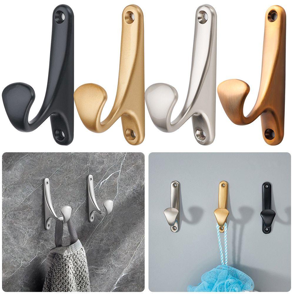 Set 2 Móc Treo Đồ Gắn Tường Bằng Hợp Kim Kẽm Sang Trọng