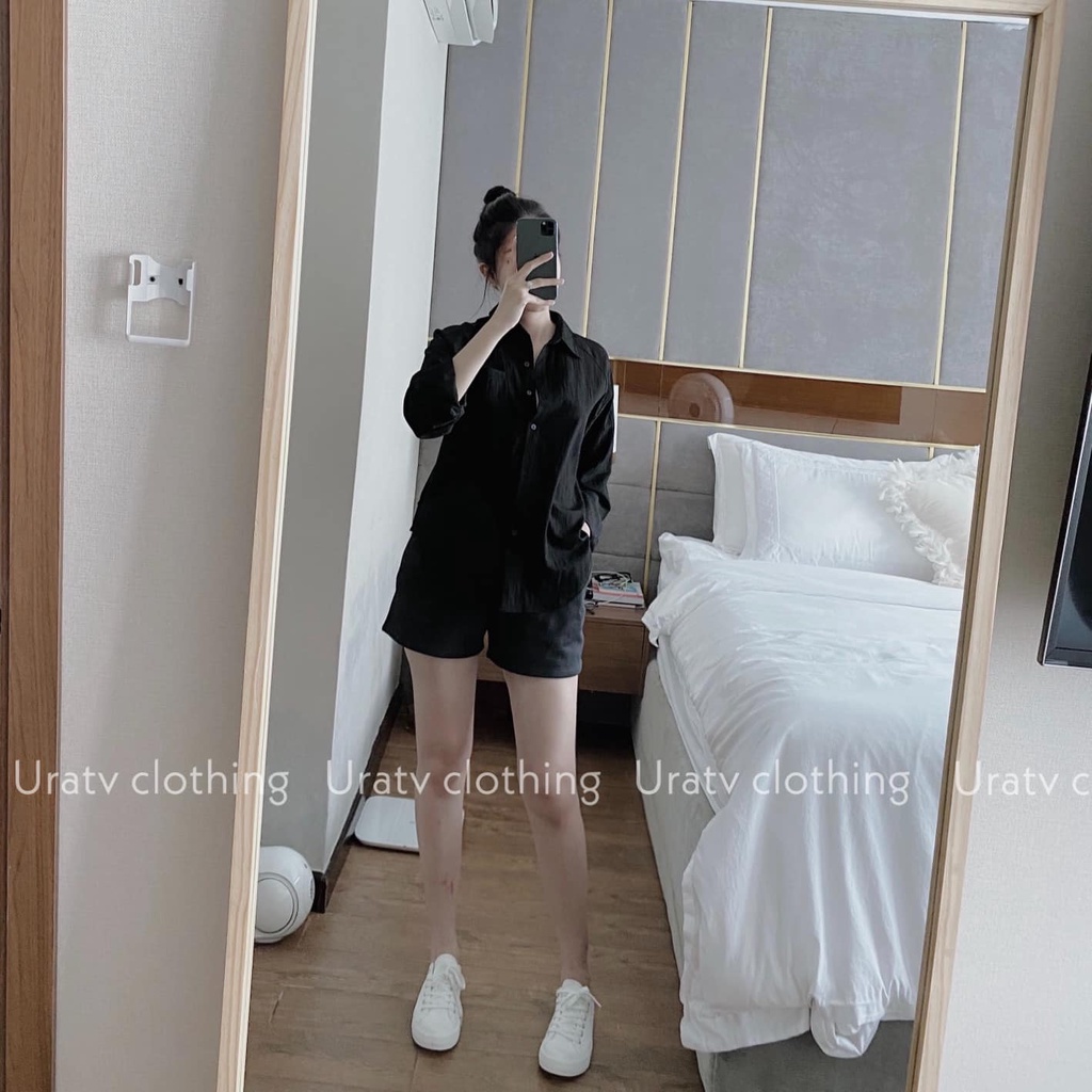 [FREESHIP - ẢNH CHÍNH CHỦ] Áo sơ mi tay dài oversize 155