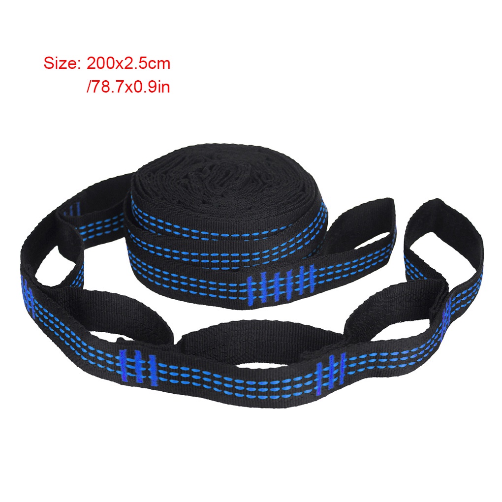 [Global] 2pcs Hammock Straps Outdoor Hanging Swing Straps Adjustable Portable Tree Hammock Belts for Camping