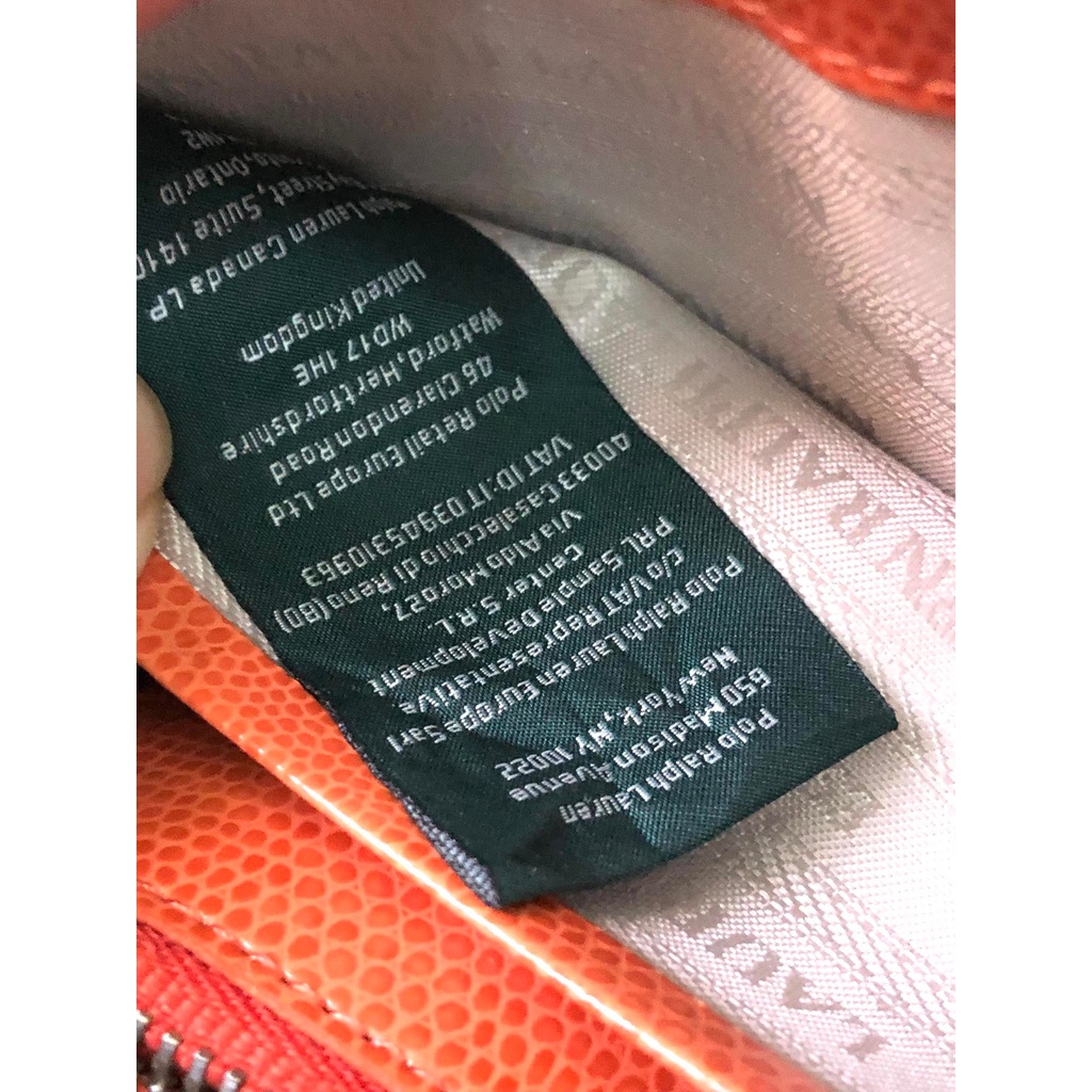 Thanh lý clutch nữ hiệu Ralph Lauren của Mỹ da thật