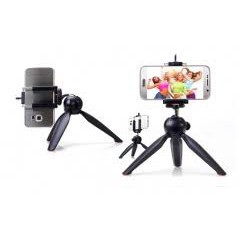 Chân đế kẹp điện thoại, máy ảnh Tripod mini Yunteng YT228 chống trượt 3 chân xoay 360 độ + Đầu kẹp