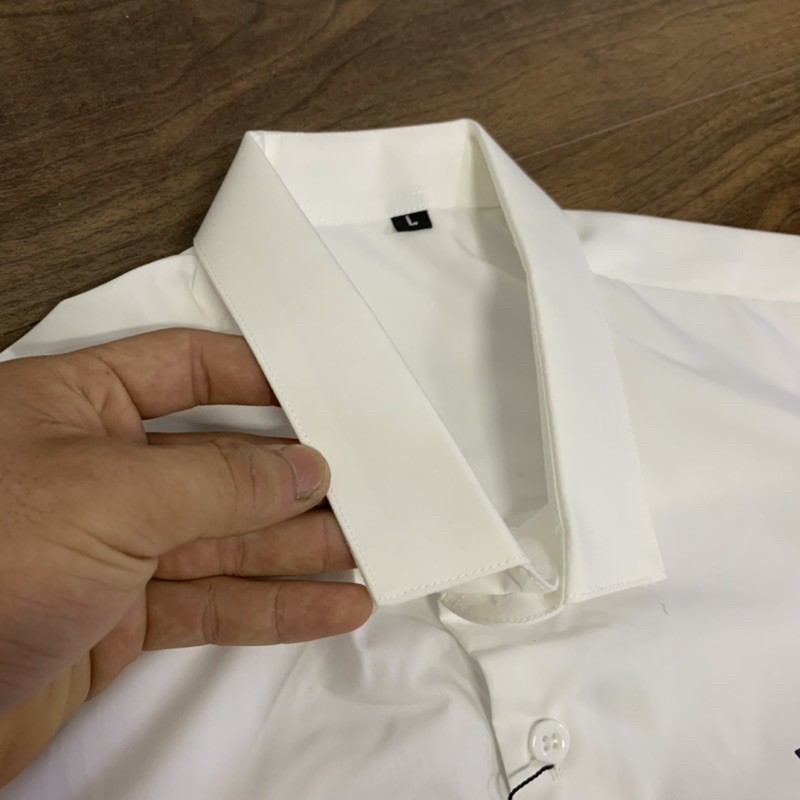 Áo Sơ Mi Cộc Tay Nam Dập Chữ Hai Mặt Cao Cấp | BigBuy360 - bigbuy360.vn