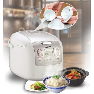 Nhật - Nồi cơm điện tử Toshiba RC-10NMFVN(WT) 1.0L, hàng chính hãng, nhập khẩu Thái Lan