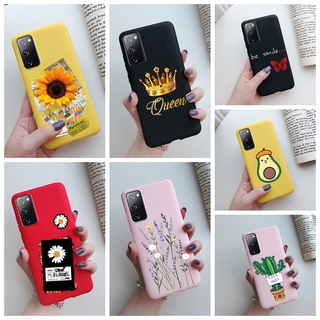 Ốp điện thoại silicon mềm mỏng mặt nhám chống sốc hình hoa hướng dương cho Samsung Galaxy S20 FE