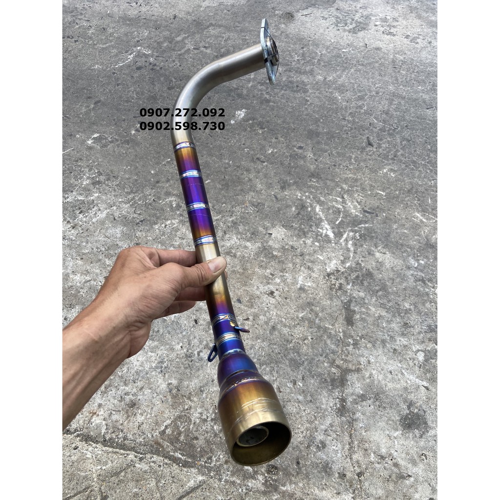 Cổ pô Titan xịn gắn pô lon pô độ 27mm X 51mm cho SHVN 19 quay đầu / Air Blade 125-150 / Vario / Click thái