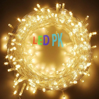 Dây Đèn Led Trang Trí - Dài 10 Mét Cắm Điện 220v - Có Điều KHiển Chế Độ Nháy L10 - Màu Vàng và Trắng [Bảo Hành 1 Đổi 1]