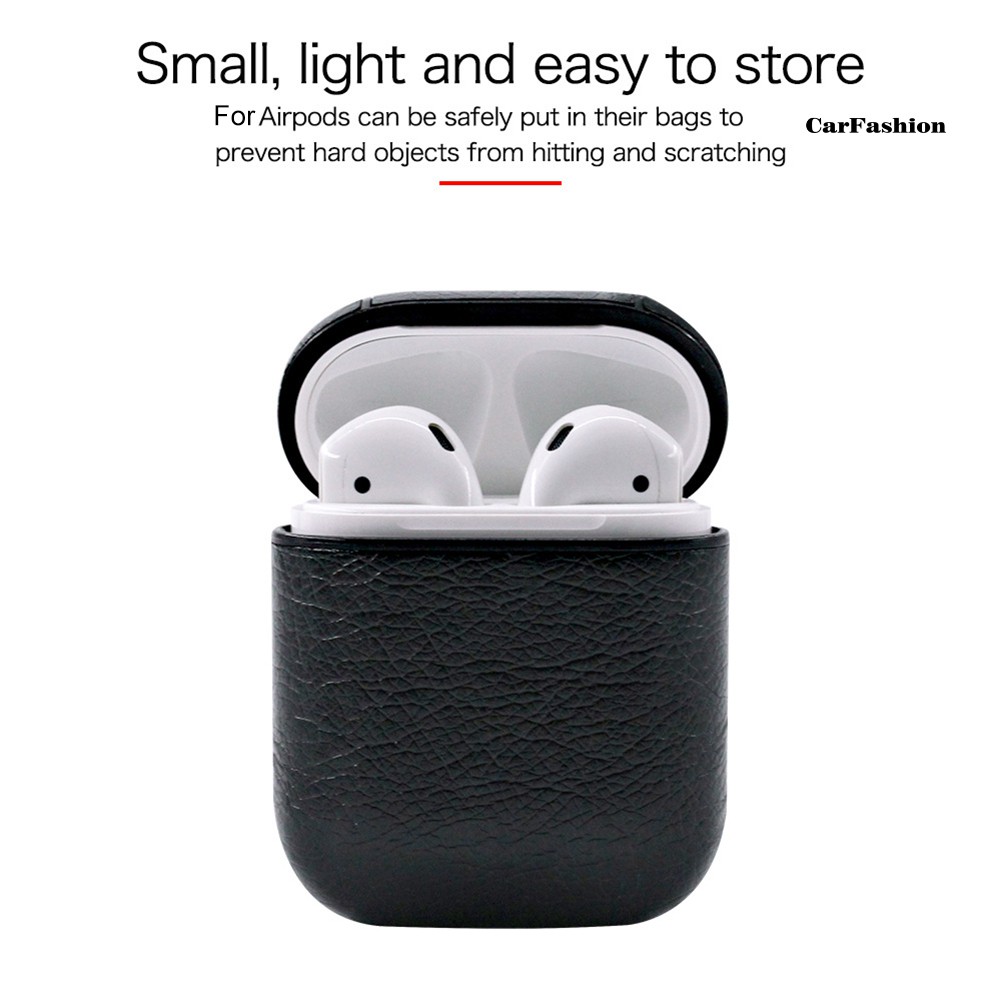 Hộp Đựng Tai Nghe Bằng Da Giả Chống Sốc Thời Trang Cho Apple Airpods