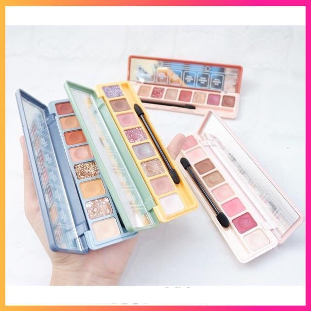 Phấn mắt 8 ô kèm cọ Lameila Soft Eye Shadow trang điểm mắt LSE8