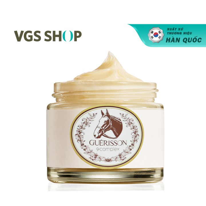 Bộ 2 Hộp kem dầu ngựa dưỡng trắng da và chống lão hóa cải tiến Guerisson 9-complex Cream