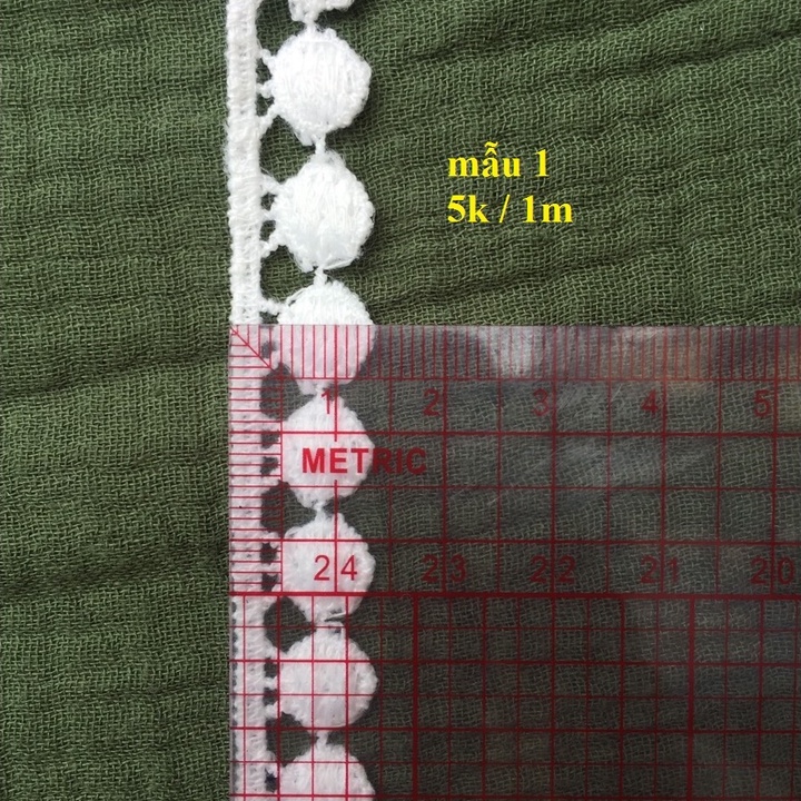 Ren viền trang trí quần áo, ren cotton.