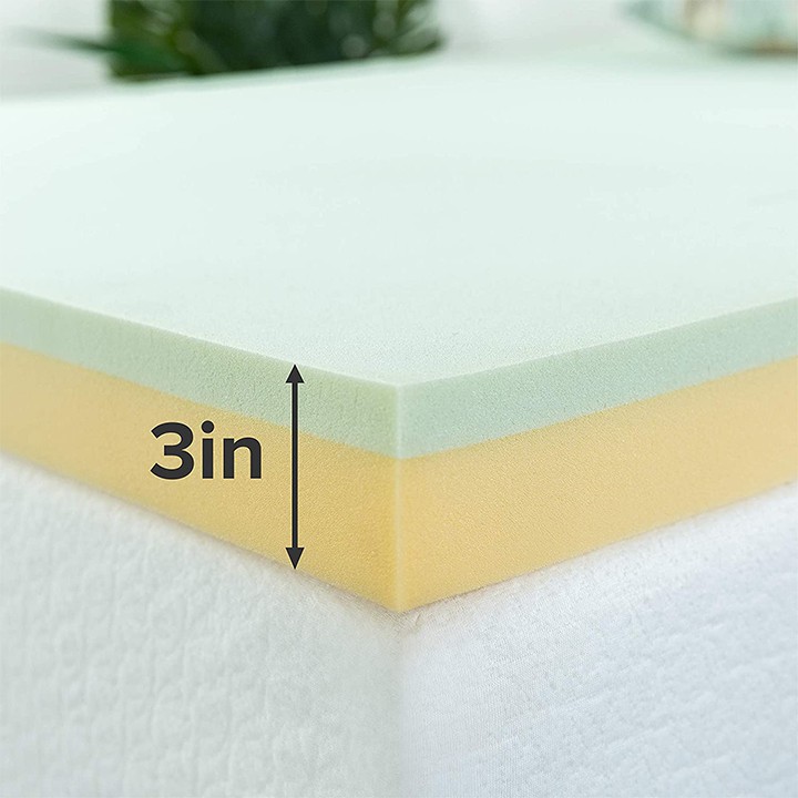 Tấm Tiện Nghi Gel Mát Trà Xanh Zinus 180x200x7.5cm