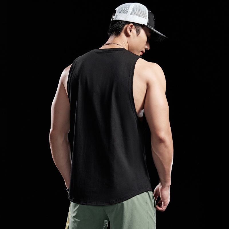 Áo Ba Lỗ Thể Thao Chất Liệu Cotton Thời Trang Mùa Hè Cho Nam Giới