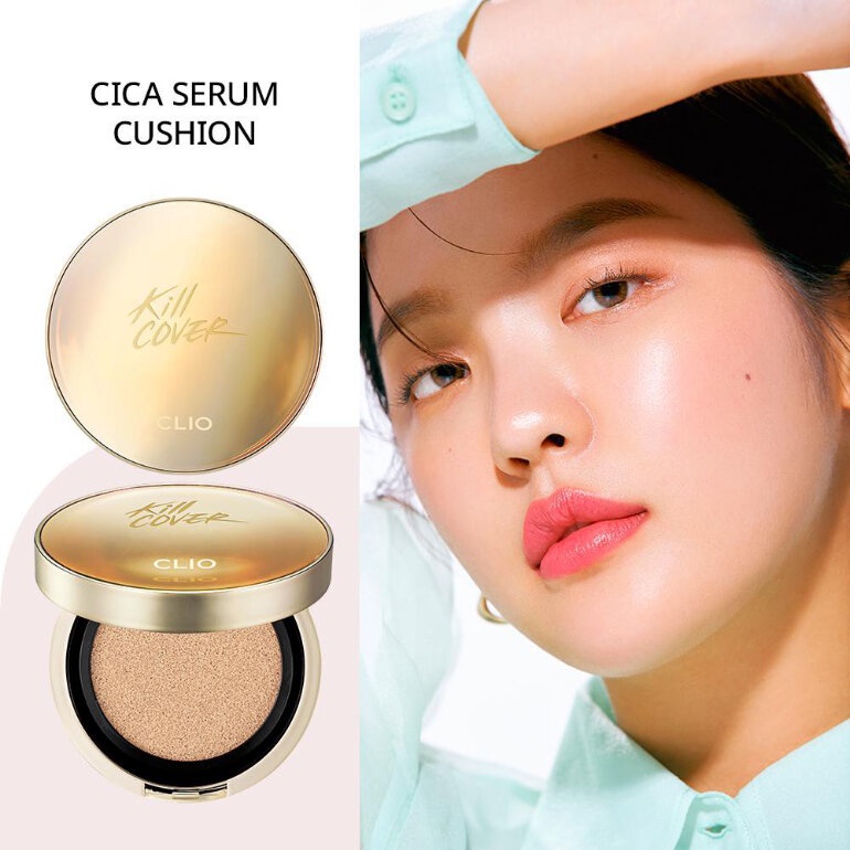 Phấn nước Clio Kill Cover Cica Serum Cushion - 03 Lynen 15g cho lớp nền hoàn hảo