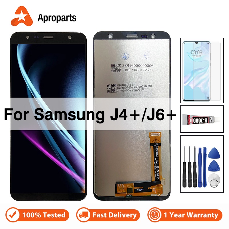 Màn Hình Cảm Ứng LCD 6.0 "Cho Samsung Galaxy J4 Plus J415 / J6 Plus J610 J4 + SM-J415F J415F J610F J610FN