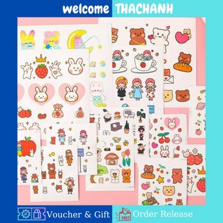 22 mẫu Sticker 1 tấm cute phoma que