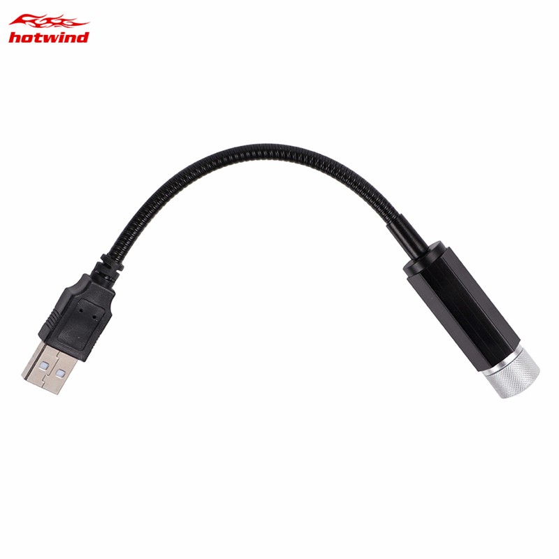 HW USB Car Atmosphere Sky Lamp Car Roof Interior Star Light Durable LED Projected Starry Light