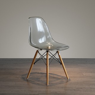 Ghế Eames Trong Suốt chân gỗ