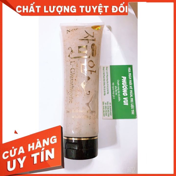 TẨY TẾ BÀO CHẾT GOLD L-Glutathione CÓ HẠT 300g mát xa -tẩy sạch lớp sừng già cỗi lâu ngày -giúp cho làn da sáng min