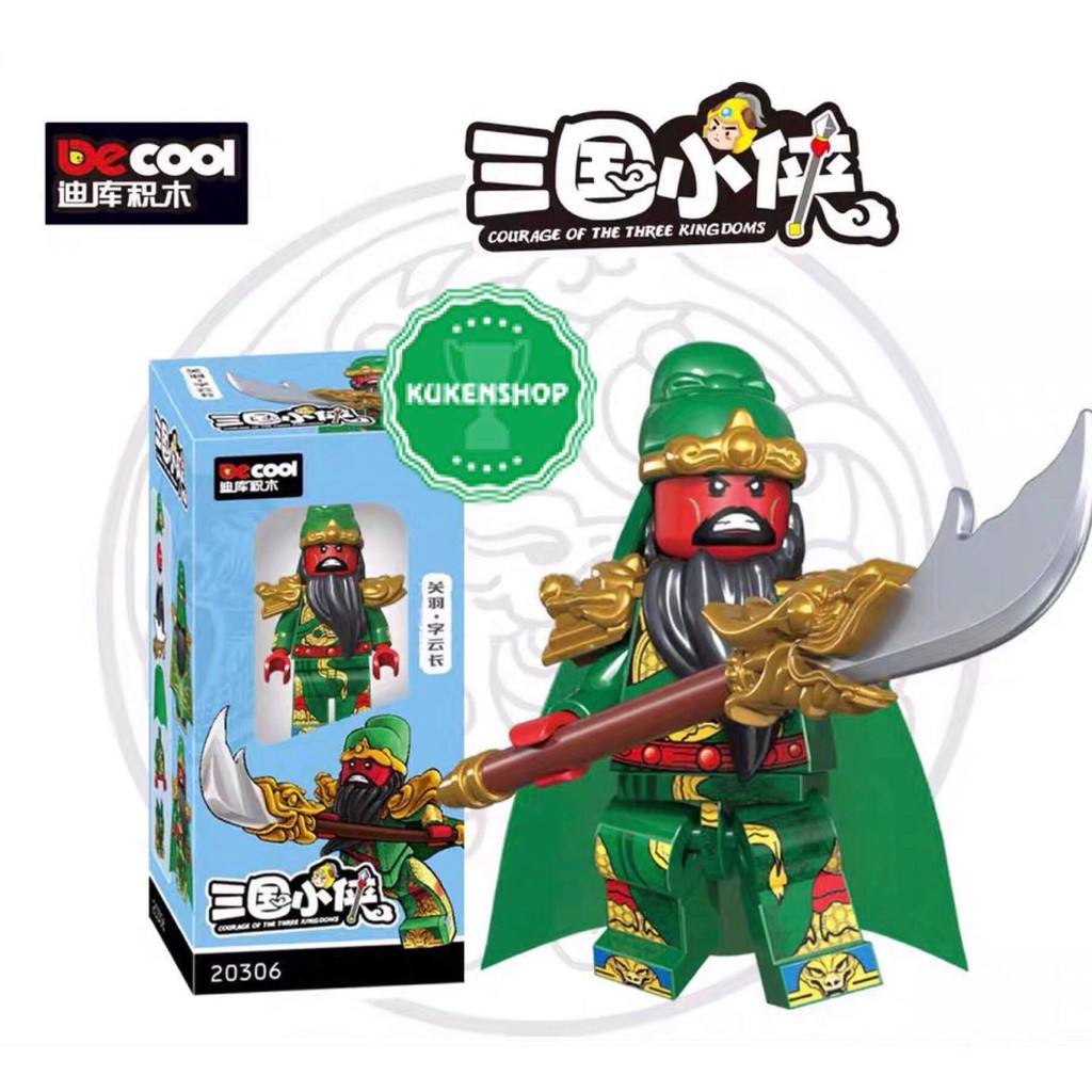 Minifigures Tam Quốc Mẫu Nhân Vật Gia Các Lượng Lưu Bị Quan Vũ Trương Phi Triệu Tử Long Mã Siêu Tào Tháo